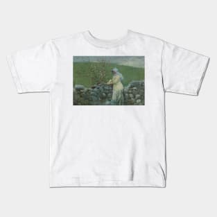 Peach Blossoms by Winslow Homer Kids T-Shirt